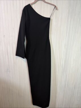 joni maxi dress in black solace london Solace London Joni Maxi Dress